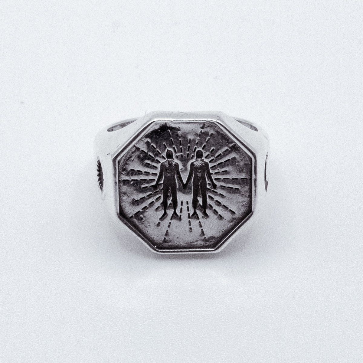 Anillo Soul de plata 925 BOASI, detalle del grabado